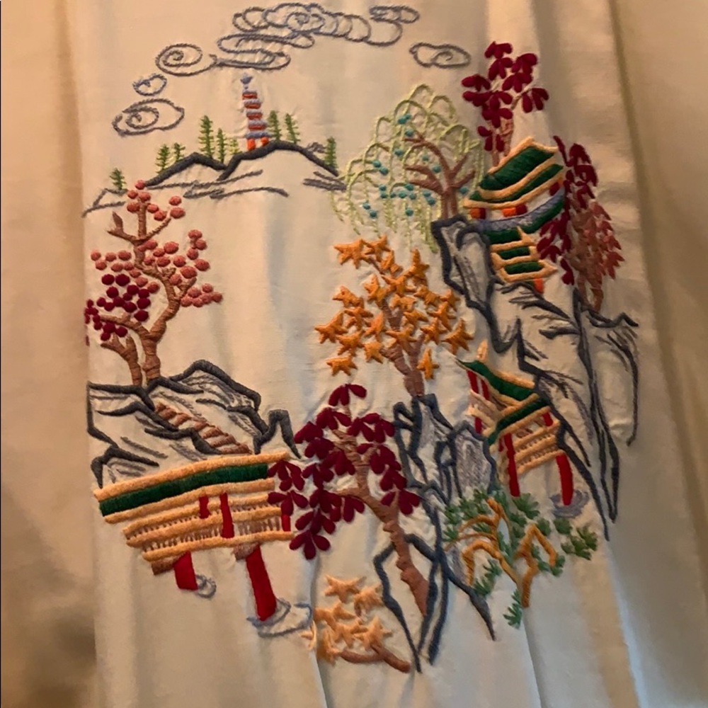 Antique silk bathrobe